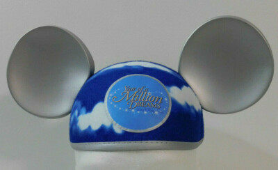 2008 Disney World Mickey Mouse Earhat YEAR OF A MILLION DREAMS Clouds Ears Hat-image