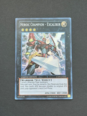 Yugioh! Heroic Champion - Excalibur - Limited CT09-EN002 Secret Rare (LP) 1996-image