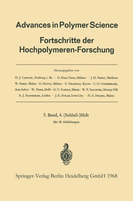 Cantow - Advances in Polymer Science  Fortschritte Der Hochpolymeren-F - M555z-image