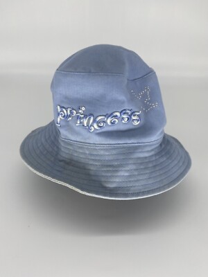 Authentic Y2K Vintage 2-Sided WALT DISNEY WORLD PRINCESS Bedazzled Bucket Hat-image