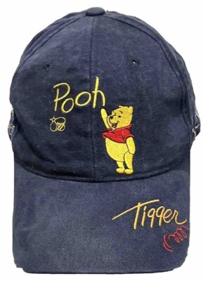 Walt Disney World Pooh Rabbit Tigger Eeyore Owl Piglet Blue Baseball Hat-image