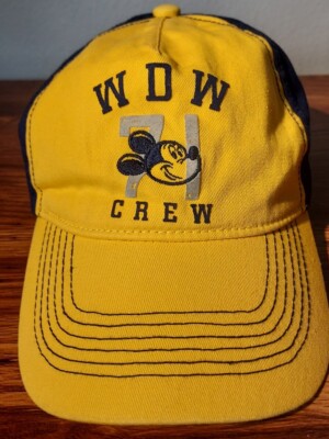 Disney  Hat  Mickey Mouse WDW 71 CREW Baseball Walt Disney World Adjustable Hat-image