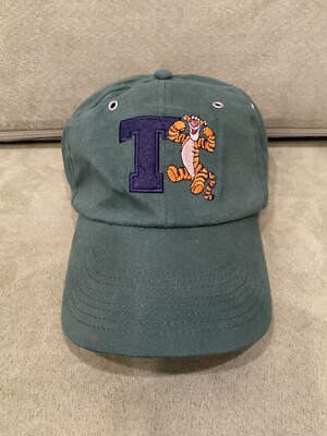 Vintage 90s Walt Disney World Tigger Green Embroidered Adjustable Baseball Cap-image