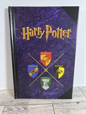 Harry Potter College Ruled Hardcover Writing Journal Scholastic Hogwarts Crests-image