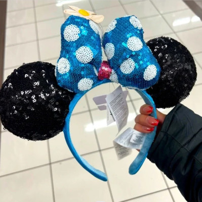 Timeless Flower Disney Parks Minnie Ears Hat Sequins Polka Dot Headband-image