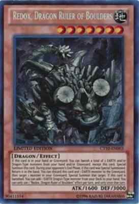 YUGIOH CT10-EN003 REDOX, DRAGON RULER OF BOULDERS SECRET RARE NEAR MINT NM-image