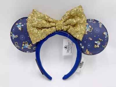 Minnie Mouse Disney WDW Mickey Ears Loungefly 50th Anniversary 2024 Headband-image