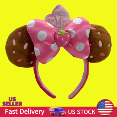 Disney. Parks Munchlings Frozen Treats Strawberry new Minnie Mouse Ears Headband-image