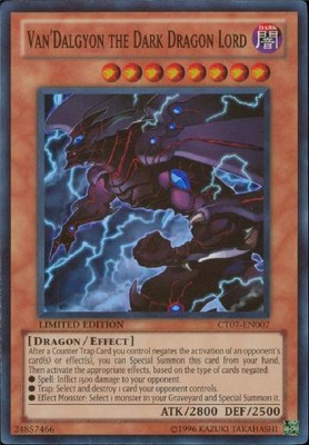 1 x Van'Dalgyon the Dark Dragon Lord - CT07-EN007 - Super Rare - Limited Edition-image
