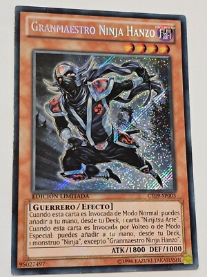 Ninja Grandmaster Hanzo●YUGIOH●CT09●2012●SECRET RARE●SPANISH●LIM EDIT●NM●34309-image