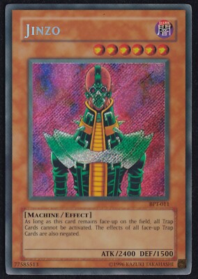 Yu-Gi-Oh! TCG Jinzo 20022003 Collector's Tins BPT-011 Limited Secret Rare PLAYED-image