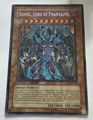 Yugioh Raviel, Lord Of Phantasms CT03-EN003 Secret Rare Limited Edition LP-image