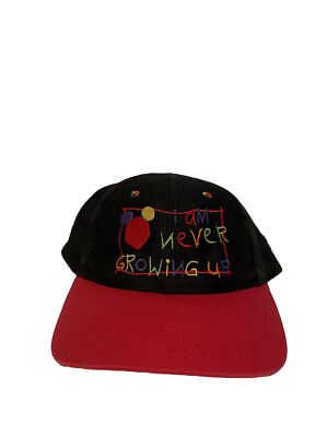 Vintage Walt Disney World I AM NEVER GROWING UP Snapback Hat-image
