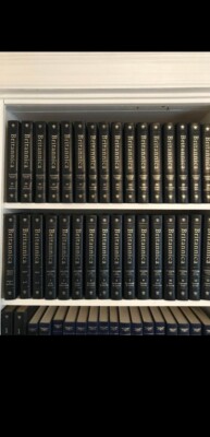  15th Ed 1987 ENCYCLOPEDIA BRITANNICA 24 Vol  +Bonus 2 BLUE LEATHER-image