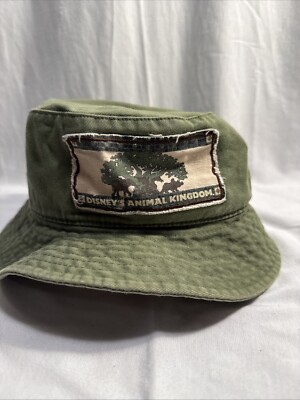 Walt Disney World Kids Animal Kingdom Bucket Hat Cap Safari Outdoor Vintage 90's-image