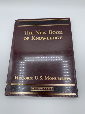 The New Book of Knowledge: Historic US Monuments Leather Bound Sealed-image