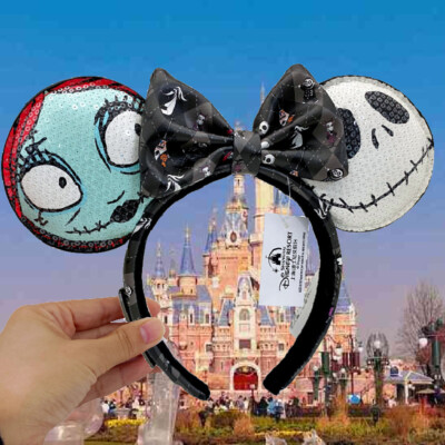 Loungefly Disney Parks Nightmare Before Christmas Sally Jack Ears 2024 Headband-image