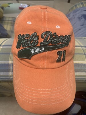 Disney Parks Walt Disney World 71’ Vintage Baseball Cap Orange-image