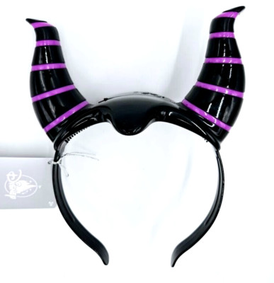 Disney Parks Villains Maleficent Light Up Plastic Ears Headband New-image