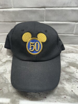 Walt Disney World Embroidered 50 Years Of Theme Parks Celebration Mickey Hat-image