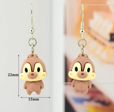 NEW CHIP EARRINGS JEWELRY WALT DISNEY WORLD MICKEY MINNIE CHIP & DALE CHIPMUCK-image