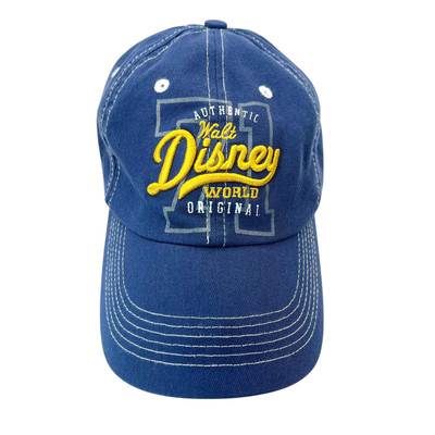 Original Walt Disney World Parks Blue Adjustable Strap Back Hat Cap Unisex OSFM-image