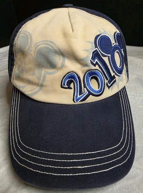 Walt Disney World Navy 2010 Mickey Adult Adjustable Hat Cap -image