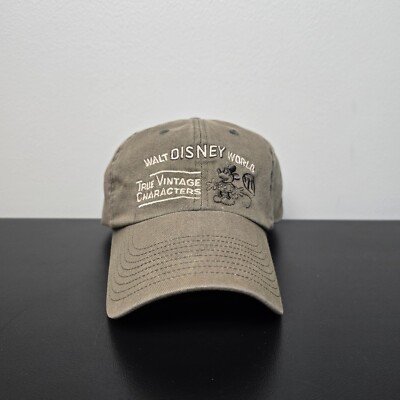 Walt Disney World Hat Cap Mens Strap Back Brown True Vintage Characters Park-image