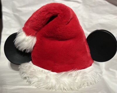 Vintage Walt Disney World Mickey Mouse Ears Sants Hat~ Plastic Ears-image