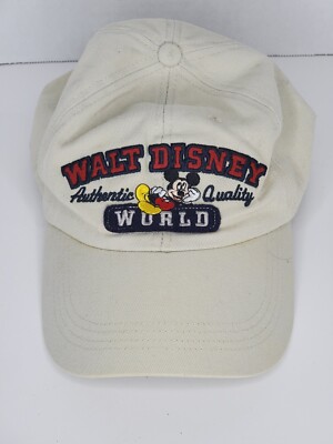 Vintage Walt Disney World Embroidered 1971 Mickey Mouse Adjust Adult Cap Hat-image