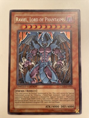 Yu-Gi-Oh Raviel, Lord of Phantasms 2006 Collector Tin CT03-EN003 LE NEAR MINT NM-image