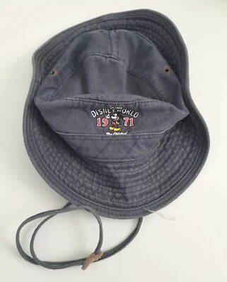 Walt Disney World 1971 The Original Bucket Hat Kids Size 2-6X  VNTG Chin Strap-image