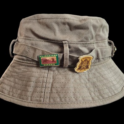 DISNEY World Animal Kingdom KILIMANJARO HARAMBE SAFARI Bucket Hat With 5 Pins-image
