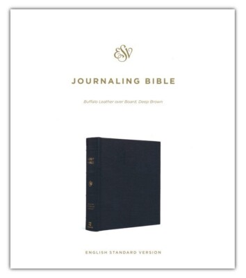 ESV Journaling Bible (Buffalo Leather over Board, Deep Brown) (2020, Leather)-image