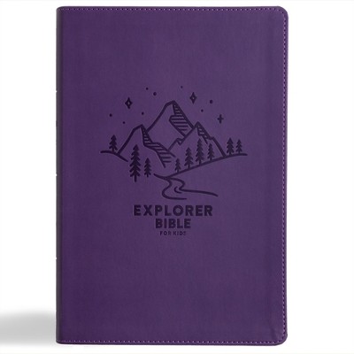 KJV Explorer Bible for Kids, Purple Leathertouch (Leather Bound) (UK IMPORT)-image