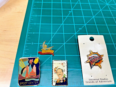 Walt Disney World Universal Epcot Wild Bill's Vintage 1990s Hat Lapel Pins-image