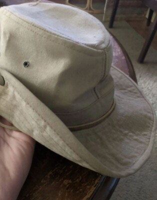 Authentic Walt Disney World Animal Kingdom Safari Hat Size Large Leather Strap-image