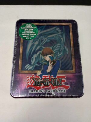 Yugioh Collector Tin Kaiba Blue Eyes White Dragon 2003 Brand New Factory Sealed-image