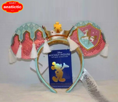Disney Parks Prince Charming Mickey Minnie Ears Headband  Carousel 50th-image