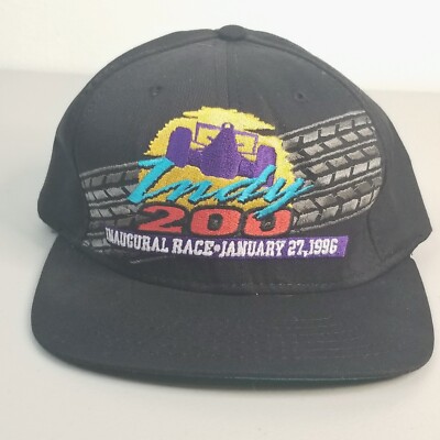 VTG NWT Indy 200 Hat Walt Disney World Inaugural Race Snapback Cap 1996 Sports-image