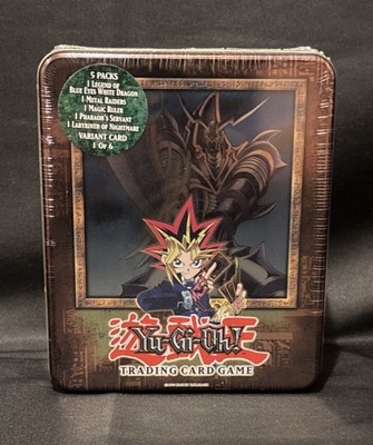 2003 Yugioh Collector Tin, Yugi/Buster Blader, MINT!, Fact Sealed &Case Fresh B2-image
