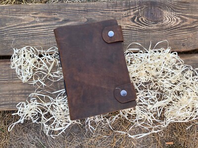 book to write A5 / Genuine Leather / handmade / cookbook / gift for mom-image