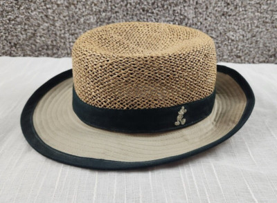 Disney Walt Disney World Canvas/Straw Hat Mickey Logo Unisex Adult-image