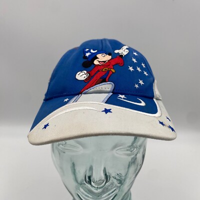 Walt Disney World Mickey Mouse Sorcerers Hat Cap Strapback Youth Adjustable Blue-image