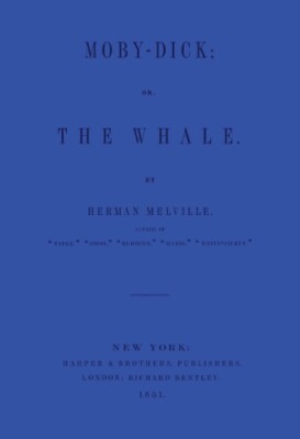 Moby Dick: Blue Lined Journal (Leather Bound) Great Literature (UK IMPORT)-image