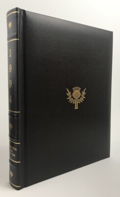 Encyclopedia Britannica '1994 BRITANNICA BOOK OF THE YEAR' Brown Padded Leather-image