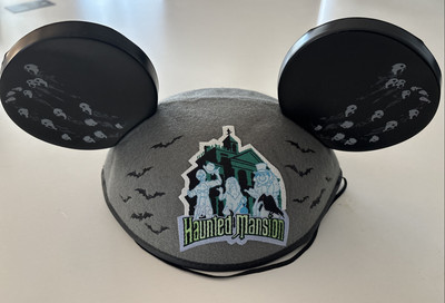 Disney’s Haunted Mansion “Mouse” Ears Hat w/Chin Strap Walt Disney World Resorts-image