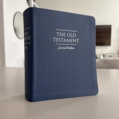 The Old Testament Journal Edition Blue - Deseret Books - Faux Leather LDS Mormon-image