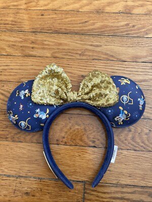 US SHIP Minnie Mouse Ears Headband Loungefly 50th Anniversary Disney Parks WDW-image