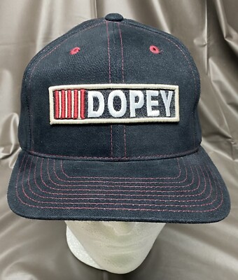 Vintage Dopey Snow White And The Seven Dwarfs Walt Disney World Snap Back Hat-image